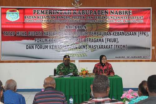 “TATAP MUKA BUPATI NABIRE BERSAMA FORUM PEMBARUAN KEBANGSAAN, FORUM ...